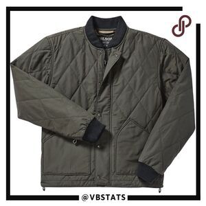 Filson Men's Primaloft Long Sleeve Lined Quilted Pack Jacket Dark Green Medium